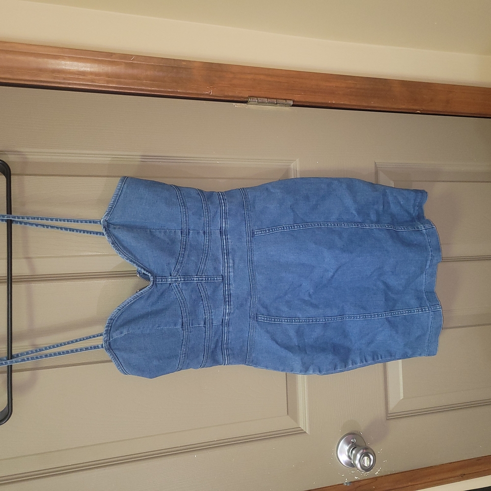Blue Denim Mini Dress